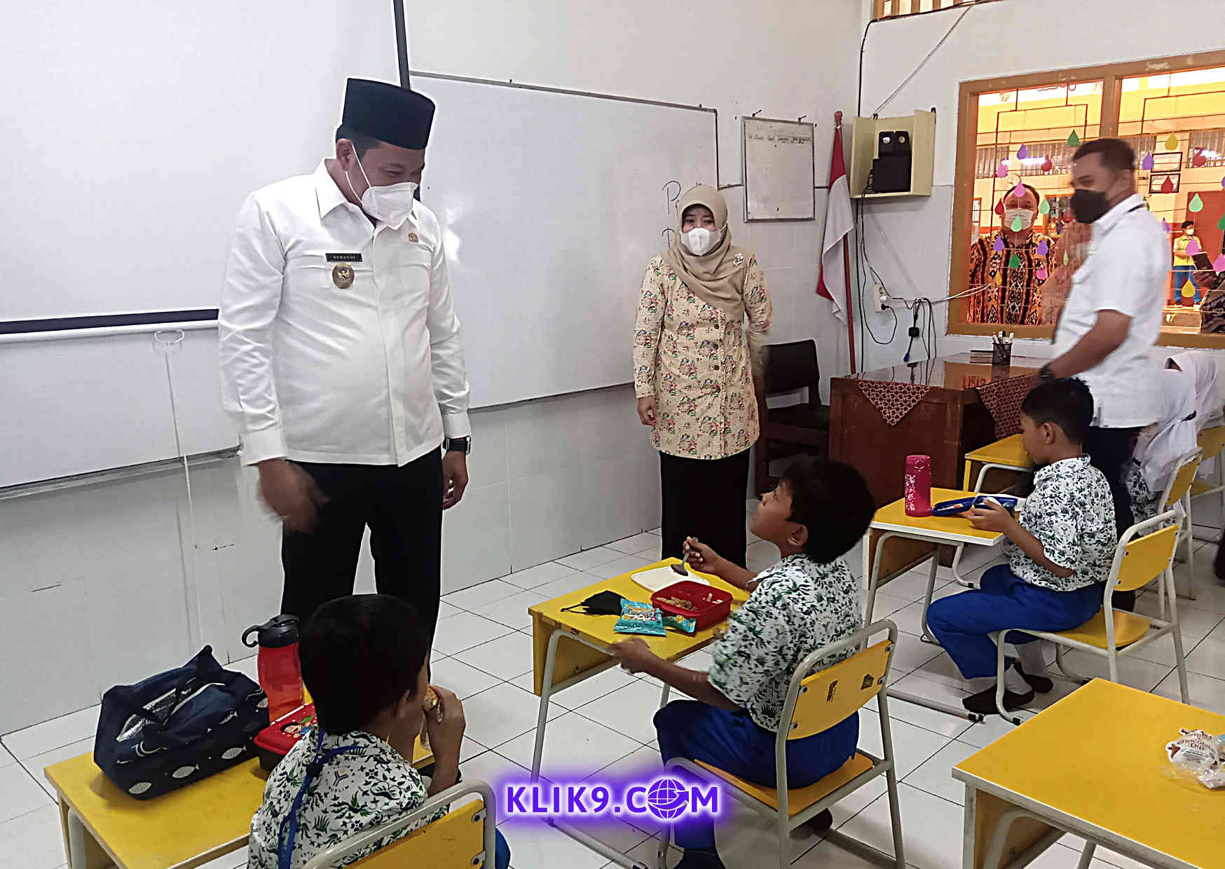 Wakil Bupati Subandi Tinjau Pelaksanaan PTM SD Al Muslim