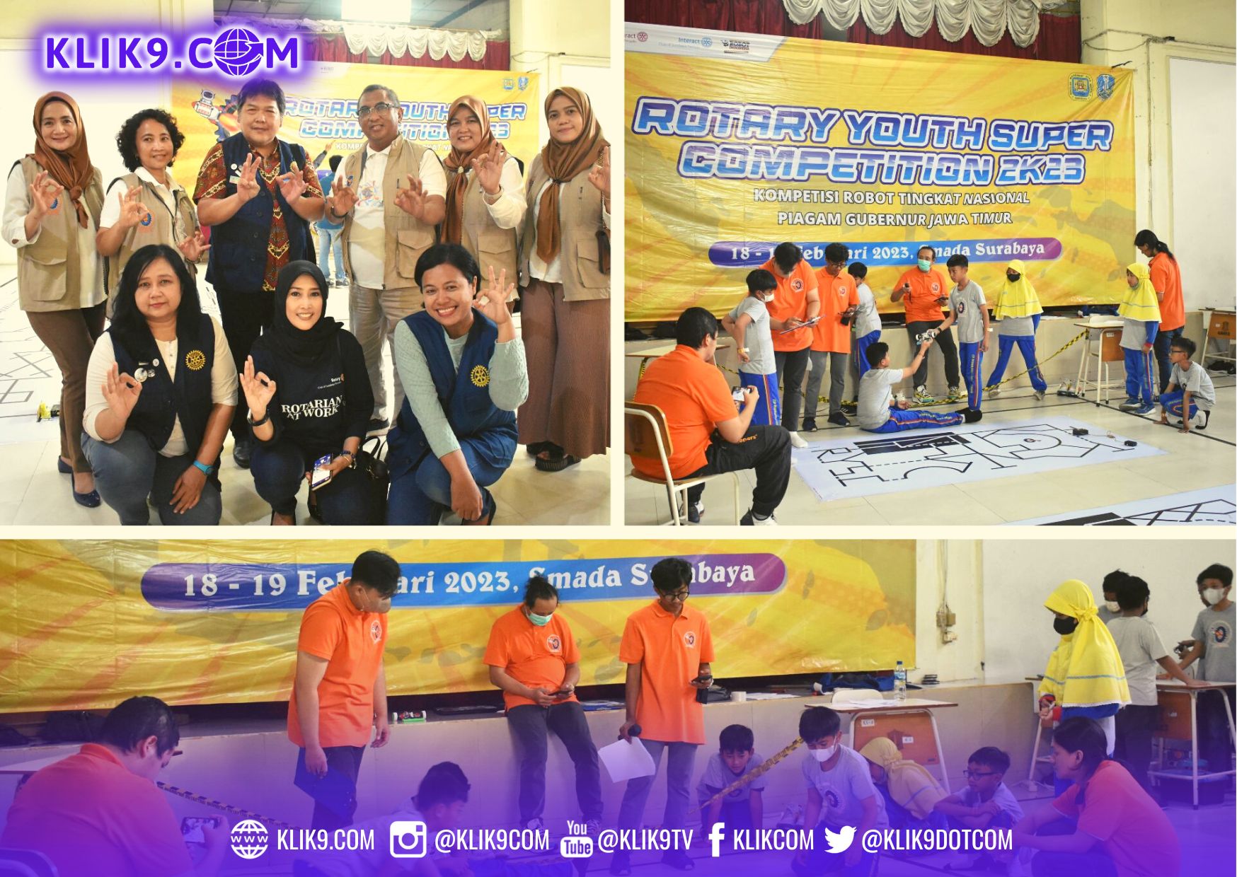 Rotary Surabaya Gelar Kompetisi Robotik Nasional di SMA Negeri 2