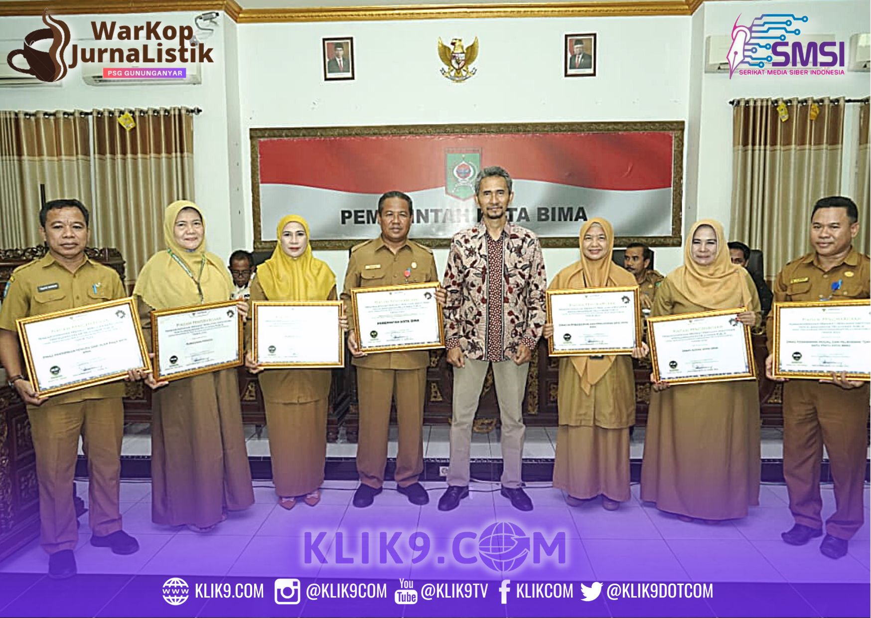 Pemkot Bima Raih Pelayanan Publik Kualitas Tinggi 2023 Ombudsman RI NTB