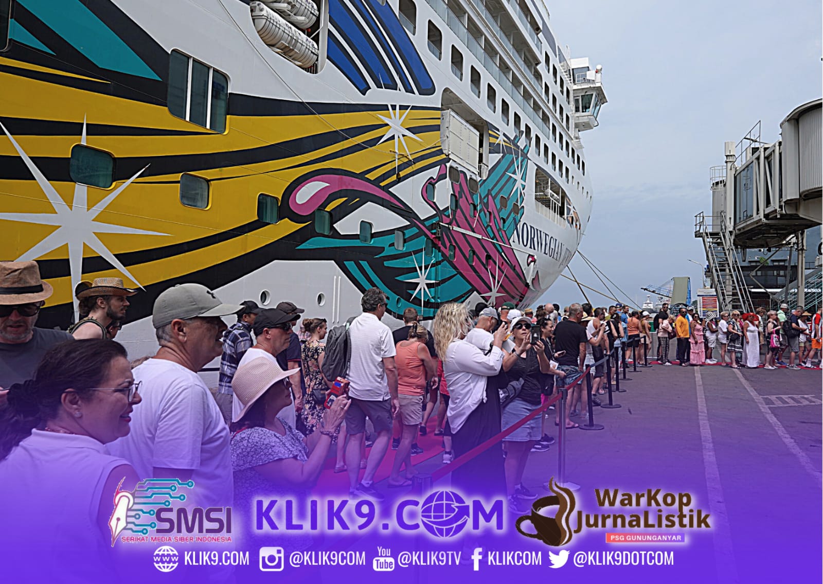 MV Norwegian Jewel Sandar Perdana di Tanjung Perak Surabaya
