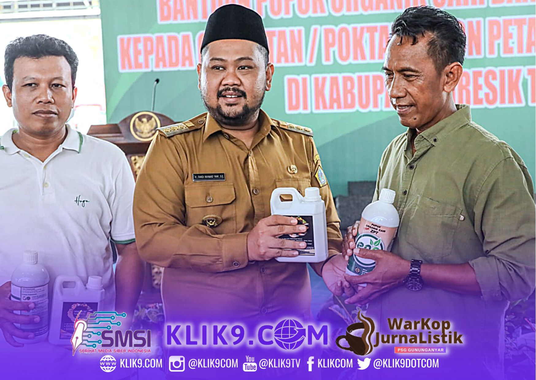 Gresik Sosialisasi Bantuan Pupuk Cair Organik dan Hayati