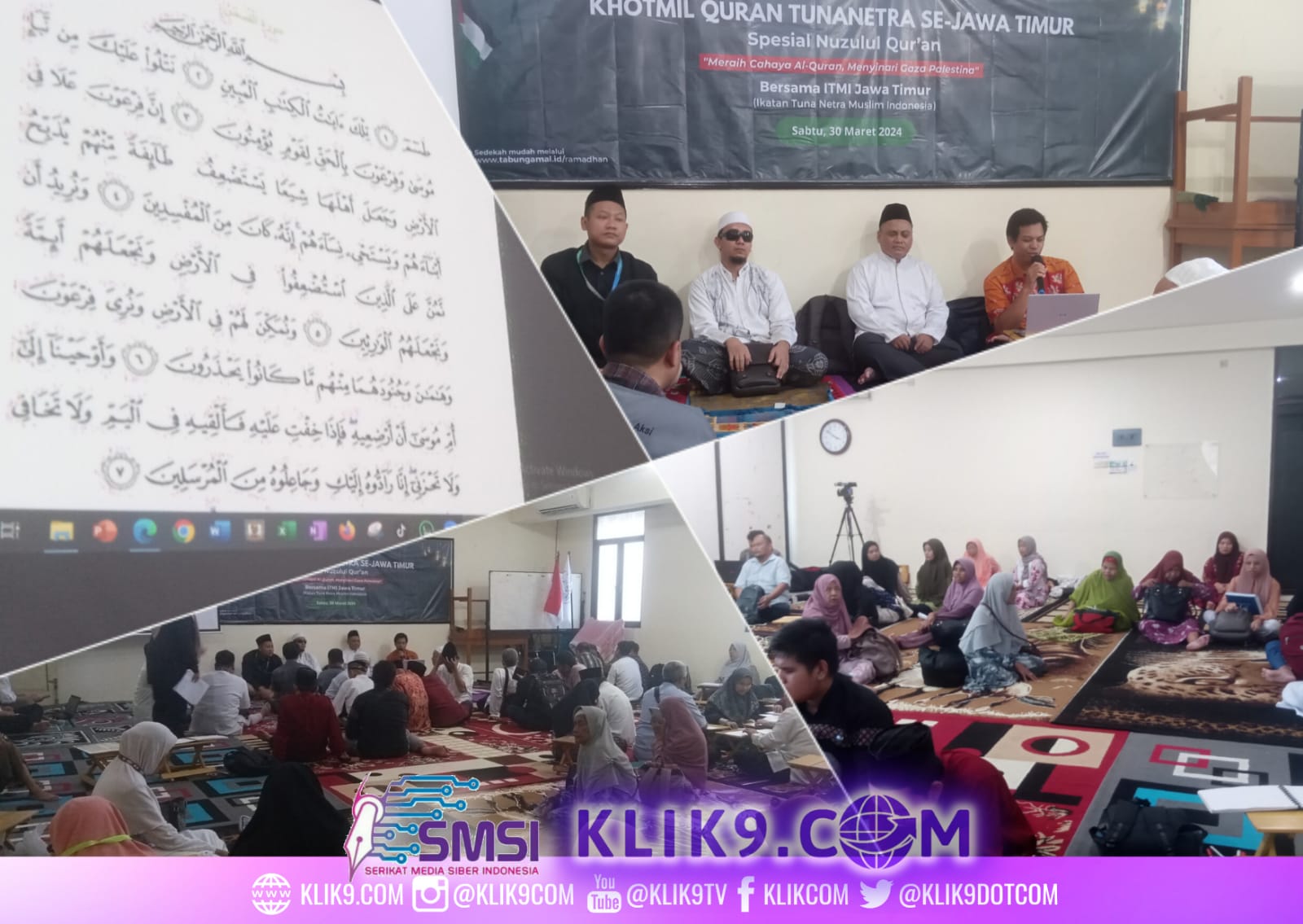 Tunanetra ITMI Jatim Gelar Khotmil Quran