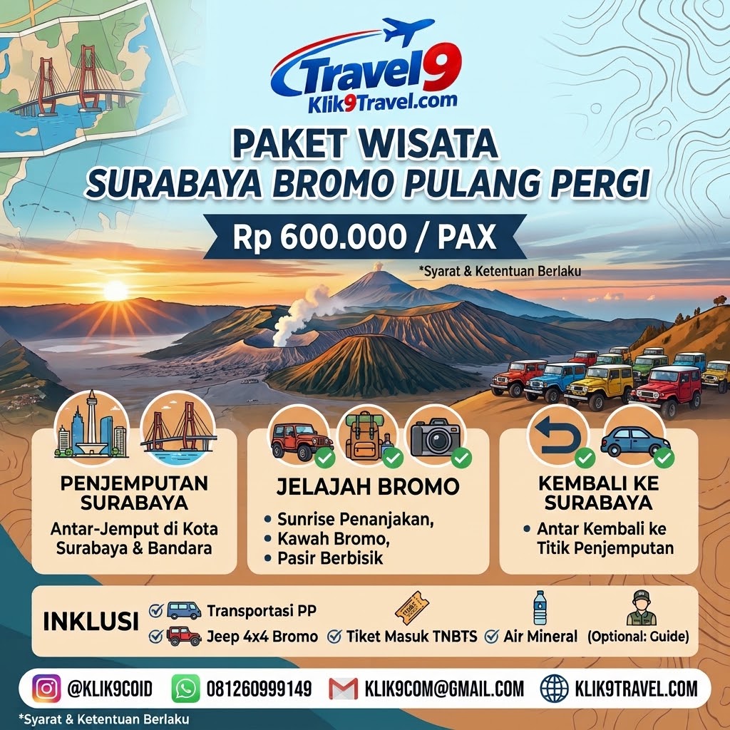 Paket Wisata Surabaya Bromo